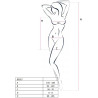 Passion - Femme Bs027 Bodystocking Style Robe Noir Taille Unique